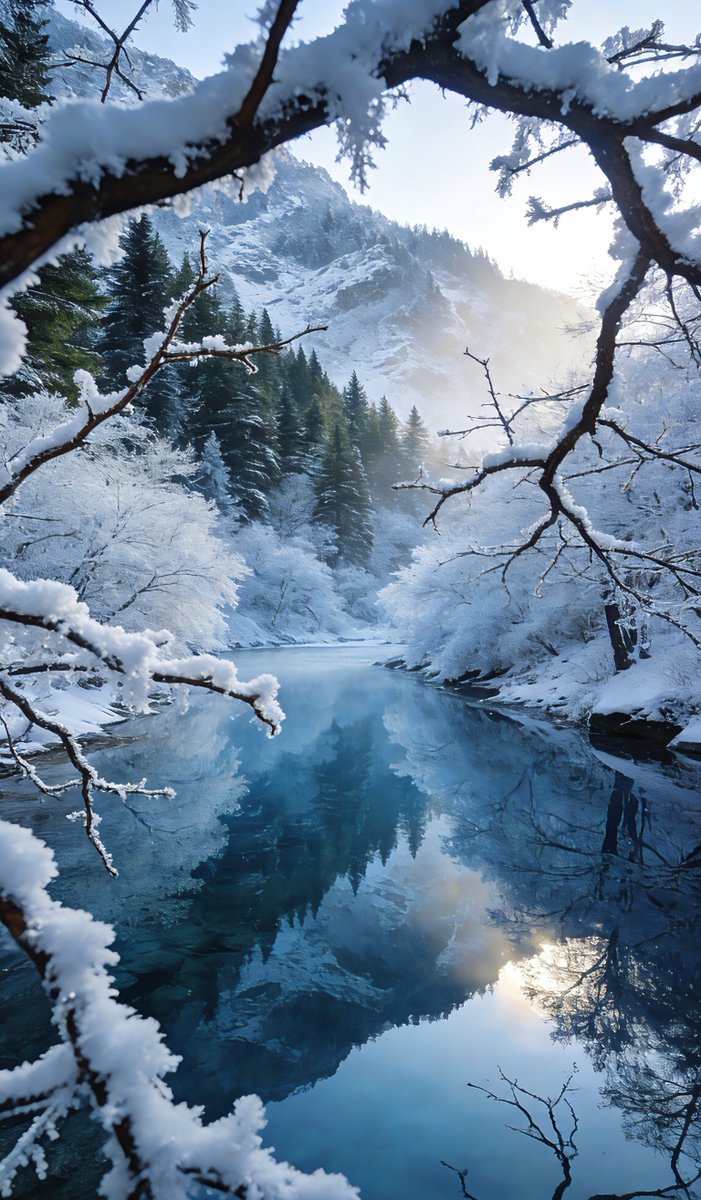hmkt_n's tweet photo. 「阑丫堤の朝、水鏡のように澄んだ水面が周囲の緑を映し、心まで净（きよ）らかになるひととき。」， https://t.co/BiYJVP1G9f