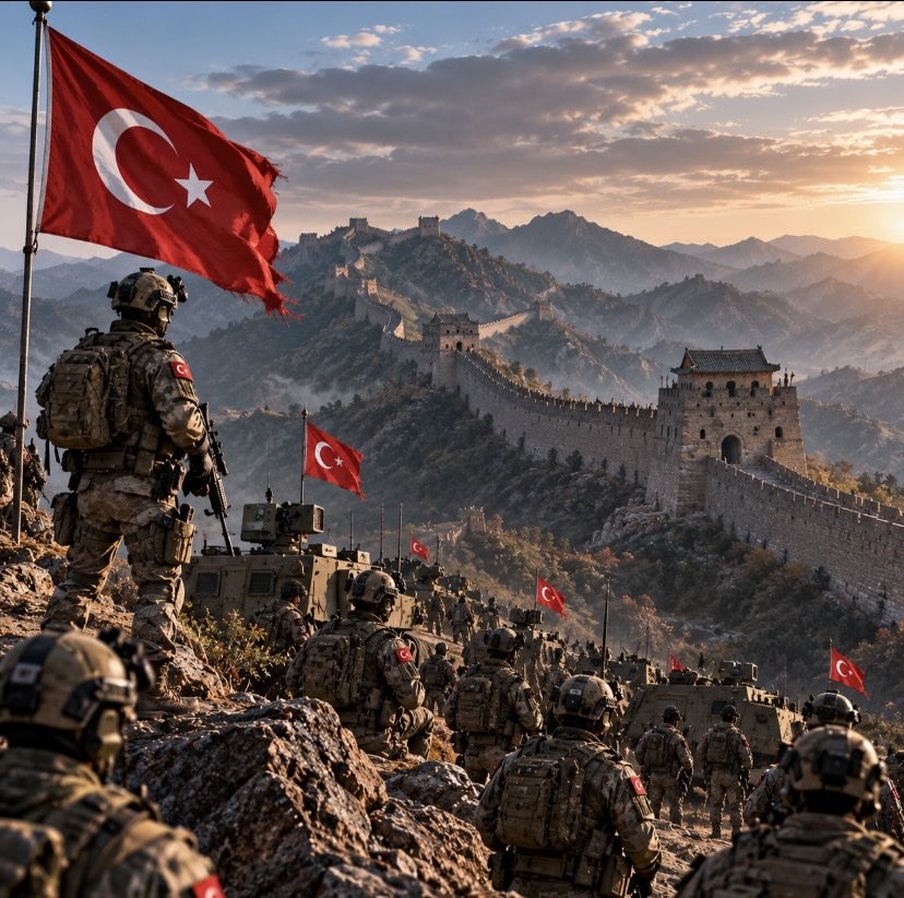 gokturkYgungor's tweet photo. Çinliler, Çin Seddi’ni başta Hunlar olmak üzere kuzeydeki bozkır topluluklarının akınlarına karşı topraklarını korumak ve sınır güvenliğini sağlamak amacıyla inşa etmiştir.
Hunlar, Türk tarihinin önemli ataları arasında kabul edilir. https://t.co/PibmSKyyyI