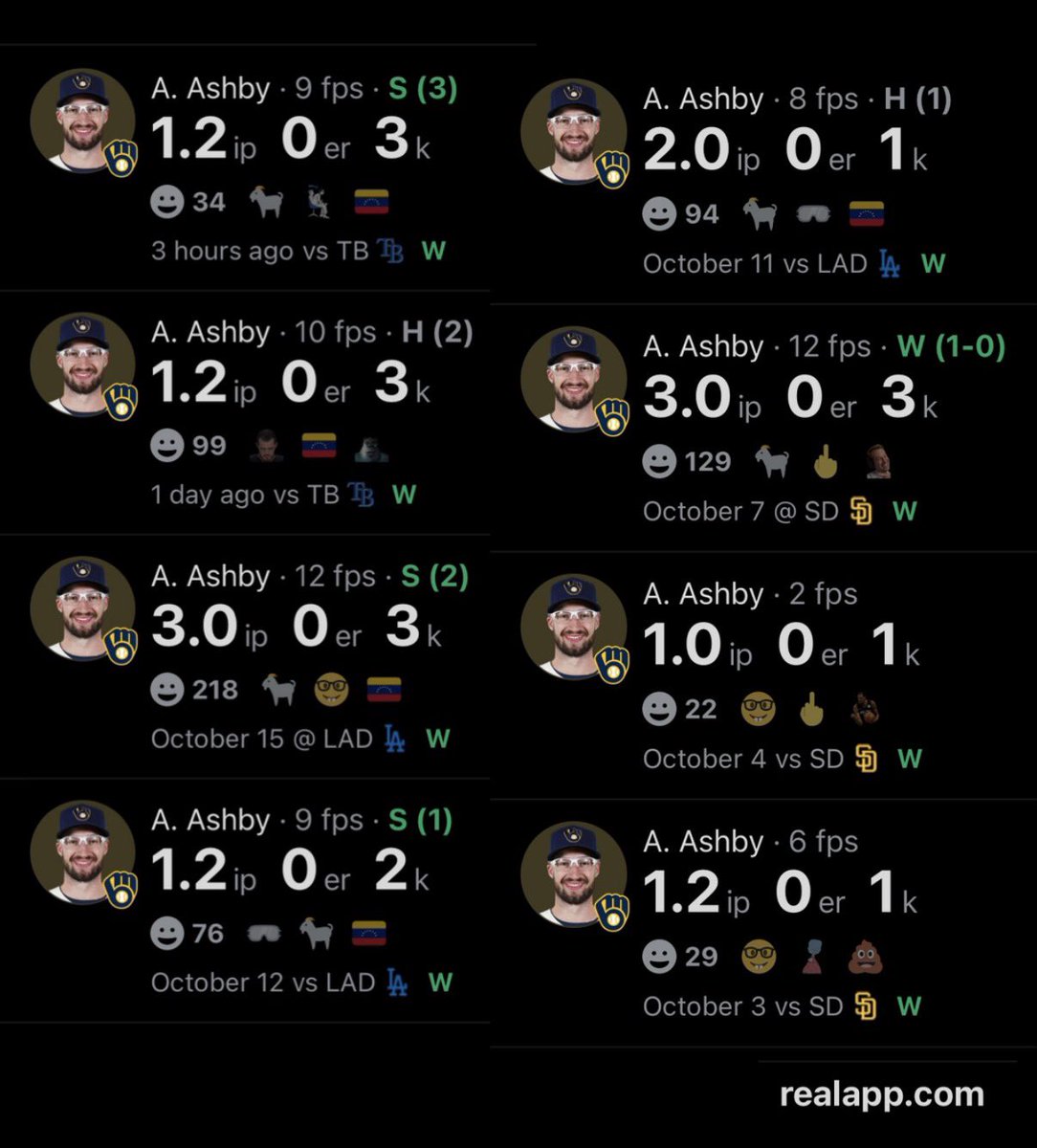 BaseballWRLD_'s tweet photo. This is turning into an absolute all-time postseason run from Aaron Ashby https://t.co/egYwrrWQPT