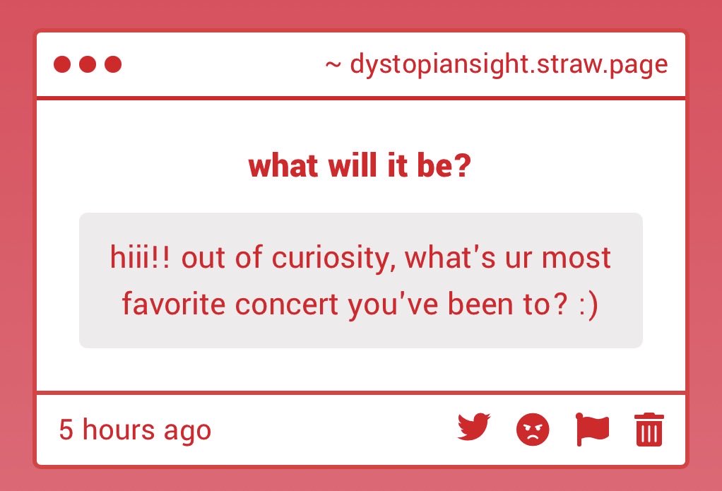 dystopiansight's tweet photo. omg thank you for asking! atm it’s actually the recent gorillaz concert I went to but it’s hard to choose after going to over 40 concerts! what about you? https://t.co/thk4EvVcja