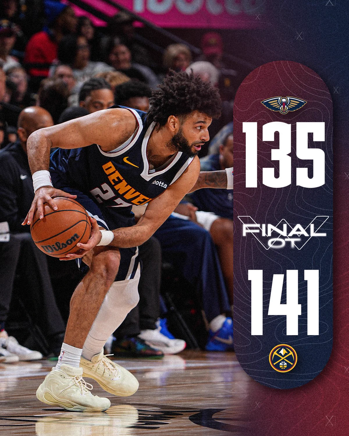 Nuggets 141-135 Pelicans | NBA Regular Season