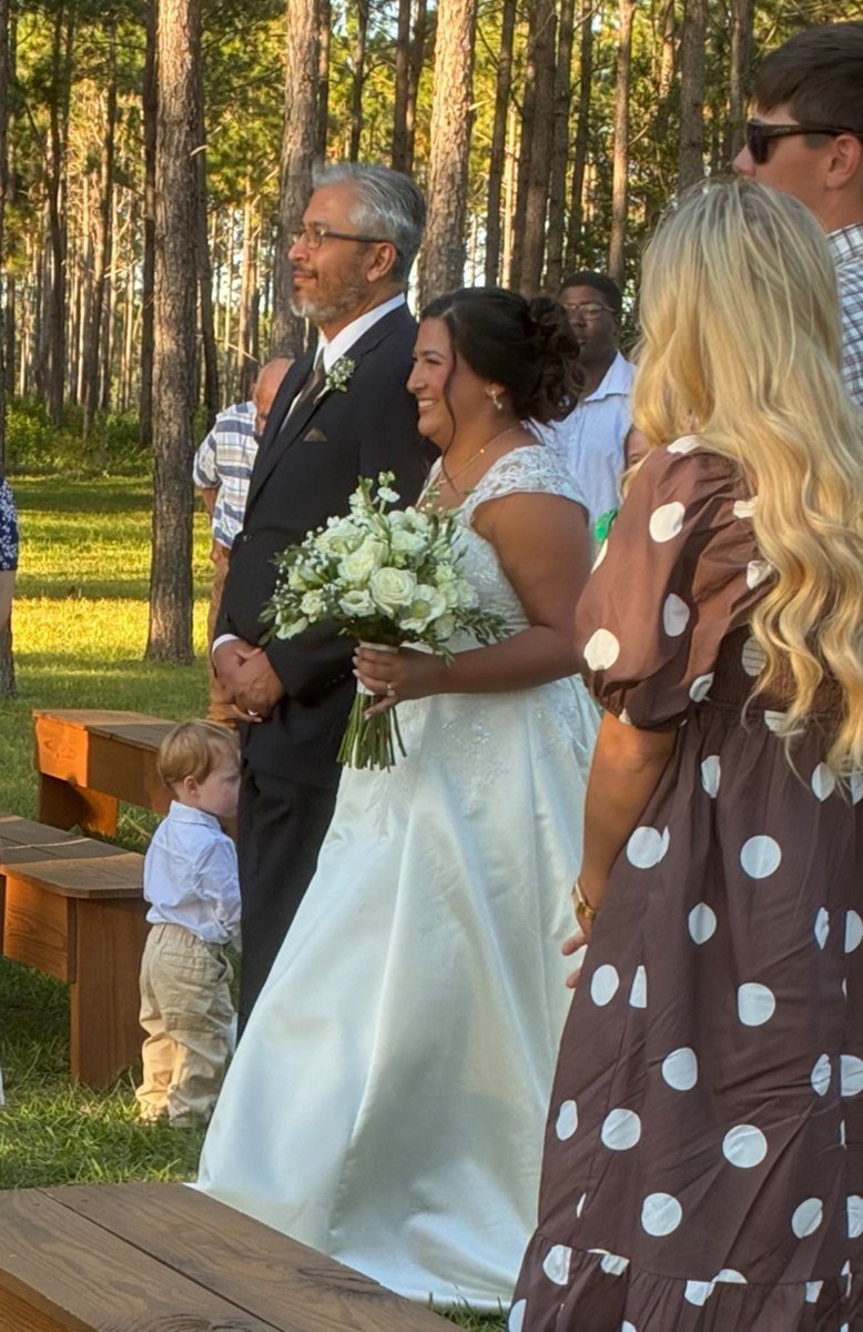 FrankLets78822's tweet photo. Yesterday, I had the incredible honor of walking my daughter Aubrey down the aisle.

As a father, you know this day will eventually come, but nothing quite prepares you for that moment.

And you know what? There was no sadness in my heart. Just joy, gratitude, and excitement for the life she and her husband are beginning together.

I'm not losing a daughter. I'm gaining a son-in-law, and our family is growing.

My prayer is that they always keep Christ at the center of their marriage, love one another faithfully, and enjoy all the blessings that come with building a life together.

One very proud and happy dad! ❤️