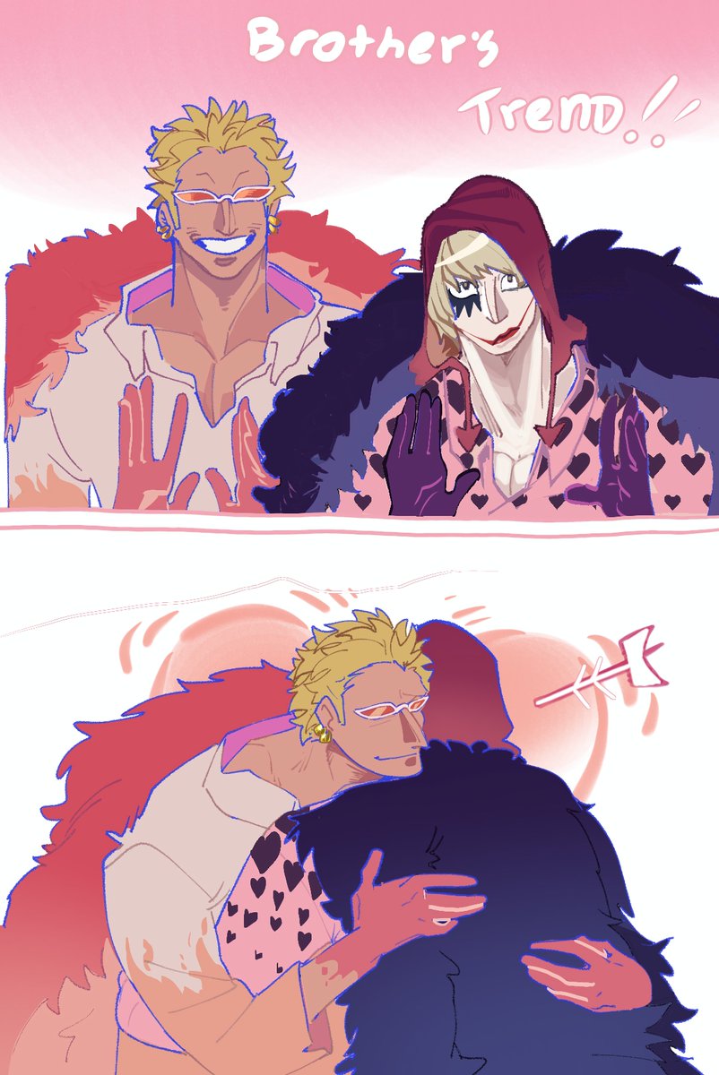 Greenie13_5's tweet photo. Brotherly love!! (I hate you!!!!!)

#Onepiece https://t.co/LYbQbVCrS7