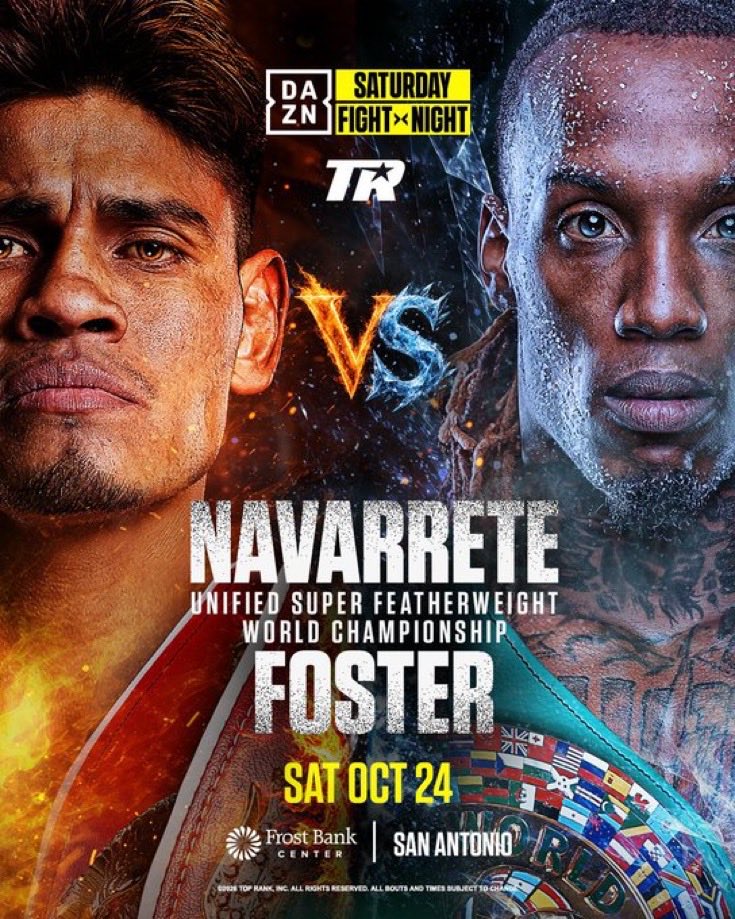 jamsboxingchat's tweet photo. O’Shaquie ‘Shock’ Foster beats Emanuel Navarette by unanimous decision in San Antonio, Texas to retain his WBC & Claim the IBF & WBO Super Featherweight World Titles in tremendous fashion dropping Navarette multiple times along the way. 

#Boxing #NavaretteFoster #ShockFoster #WBC #WBO #IBF #TopRank #RCB