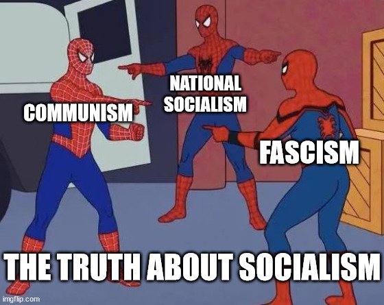 RandomUser506's tweet photo. @zenjakobsen @ChuckieFFS File off the serial numbers and the platforms end up looking the same.

Hitler and Marx both hated Jews.

Mussolini hated that he spent a decade with socialist navel gazing pussies and went out to do the quiet part out loud.

Three bastard children of the same bastard father. https://t.co/faMzkQSKNu
