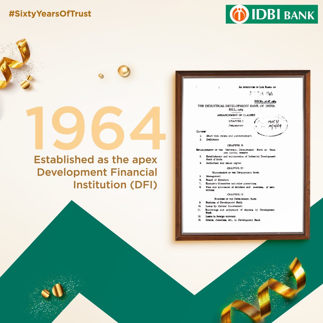 RaushanKumar25's tweet photo. IDBI was established in 1964 as a Development Financial Institution (DFI) to support India’s industrial development. Its legacy is deeply connected with the nation’s economic progress.

An institution built to finance development deserves a future that recognises its historic contribution and public purpose.

Respect the legacy. Protect the public interest.

#StandWithIDBI #SaveIDBI #IDBINotForSell