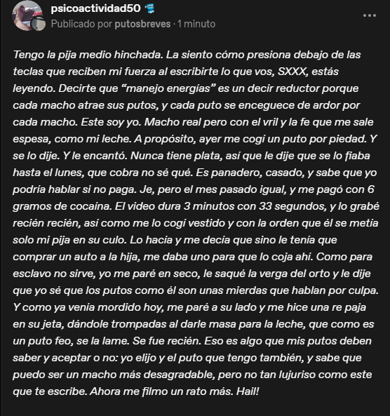 Psicoactividad1's tweet photo. #Psicoactividad #Cocaína #Asmodeo #Verbalgaysex #Papi #LatinoGay #SlammingGay #slamfun #gaypagan #gayshaman #gaytantra #gayfume #fumecriko #fetichistes #morbo #gaycloud #slamRush #smokingmeth #methclouds #cocaina #gay #guarro #macho #deposito #nopelo #leitedentro #amadorgay https://t.co/lv6bDmyeXz