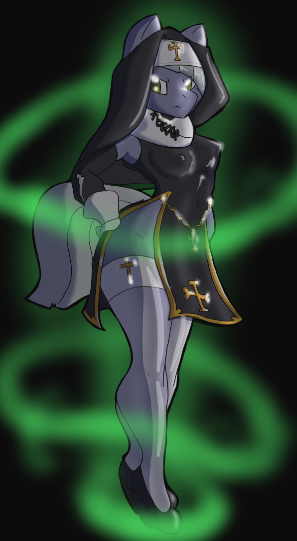 BurningDonutArt's tweet photo. Limestone wanted an outfit that wouldn't offend her father for Halloween...

...she didn't look at the pic on the box first! https://t.co/iBXJk9HW3C