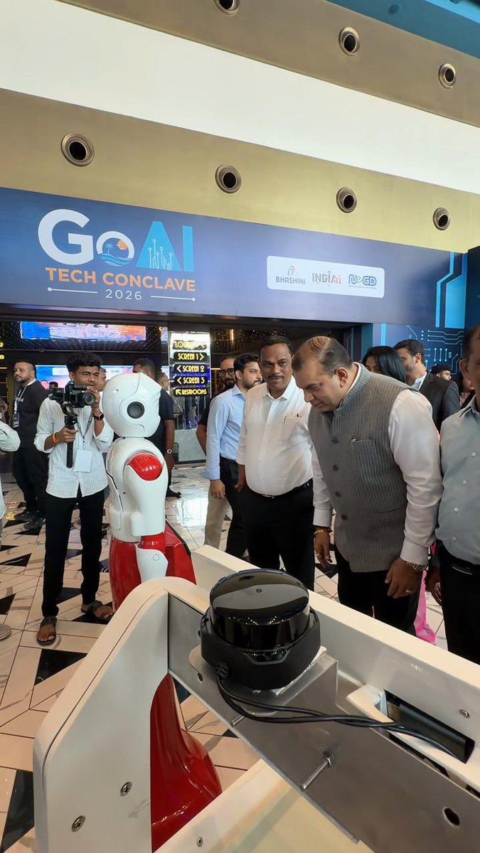 StringReveals's tweet photo. BIG⚡️Goa is gearing up to become a model for India’s AI revolution!

Under PM Narendra Modi’s vision, IT & Tourism Minister Rohan Khaunte is spearheading an ambitious AI roadmap focused on preserving India’s ancient wisdom through an AI Centre of Excellence for Indic Heritage, transforming Goa’s tourism through Sovereign AI and bringing Konkani into the AI era using Bhashini. The grand plans were unveiled at the Goa AI Tech Conclave 2026.

Ancient heritage. Modern technology. A smarter Goa!