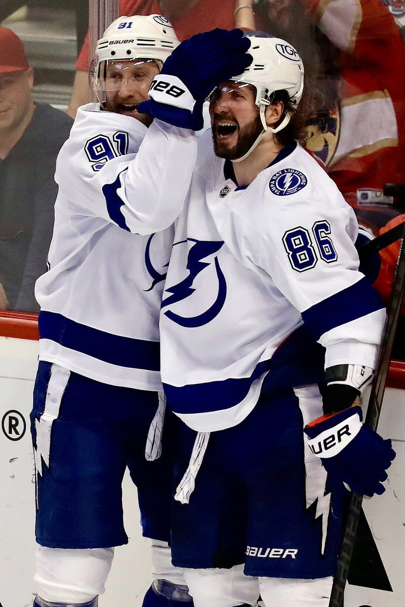 Gabby_Shirley_'s tweet photo. Nikita Kucherov, who becomes Tampa Bay Lightning’s all time leading scorer tonight passing Steven Stamkos, on the impact Stamkos had on him and his career: “He's been really good on and off the ice and he's the reason why I have so many points. He's been putting them in the net so many times and I had such a great time playing with him and having him on the power play. He's been a big part of my success and I can't thank him enough. He’s just a great guy”