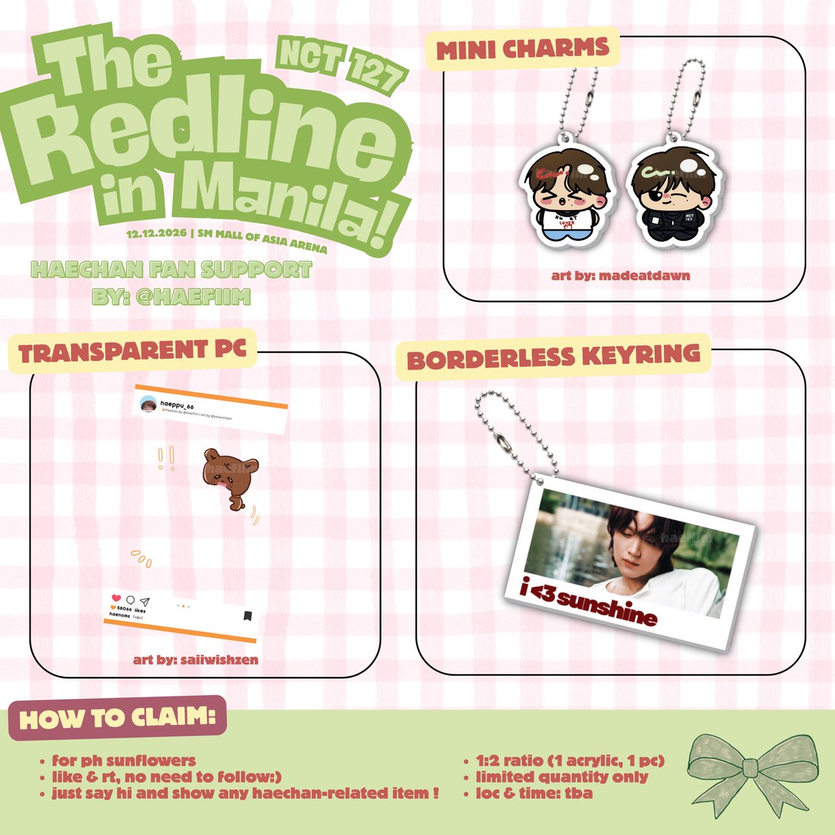 haefiIm's tweet photo. the redline in manila ⋆.ೃ࿔*:･
— haechan fan support by @haefiIm 

ᝰ.ᐟ rt &amp; like
ᝰ.ᐟ 1:2 ratio (1 acrylic, 1 pc per person)
ᝰ.ᐟ limited qty, read mechanics below :3

#TRLMJunction
#NCT127inMANILA2026
#TheRedlineInManila
#NCT127_5TH_NEOCITY_THE_REDLINE https://t.co/p714kY7gxI