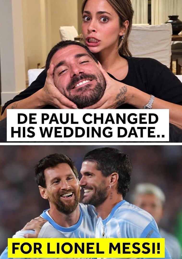 Mrwills63's tweet photo. 🚨🐐 Rodrigo De Paul reportedly changed his wedding plans so Lionel Messi could attend! 😭❤️🇦🇷

According to journalist Ángel de Brito, De Paul and Tini Stoessel had initially planned to marry on December 26, but changed their plans after learning that Messi’s sister had chosen the same date for her wedding.

That’s how much Messi means to De Paul! 🥹🐐❤️

And here’s another hilarious moment: Tini once revealed that after Argentina won the 2022 World Cup, a drunk De Paul was celebrating nonstop. When she told him she loved him, he reportedly replied, “I love you too, Messi!” 😂😭❤️

Imagine being so obsessed with your captain that you call your own partner by his name! 🐐😂

Messi isn’t just De Paul’s teammate; he’s family. 🇦🇷❤️🐐