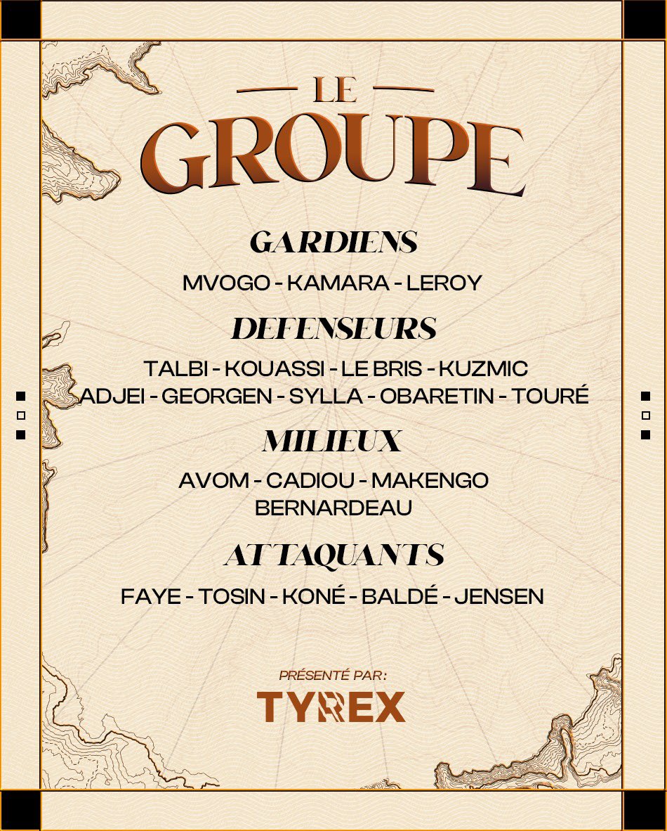 FCLorient's tweet photo. Le groupe pour affronter le @AngersSCO https://t.co/q6FpHgN2Hs