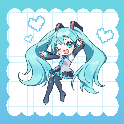 shiranomaru__'s tweet photo. ミクちゃん！！🤍🩵 https://t.co/2oWbUSm2sk