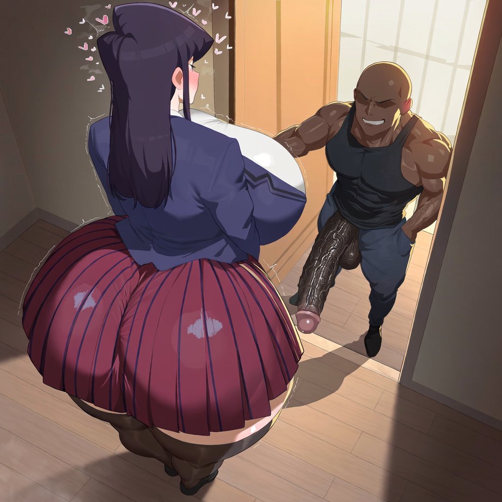 AceScranch's tweet photo. Komi invites a guest over https://t.co/mYFKUZA6pw