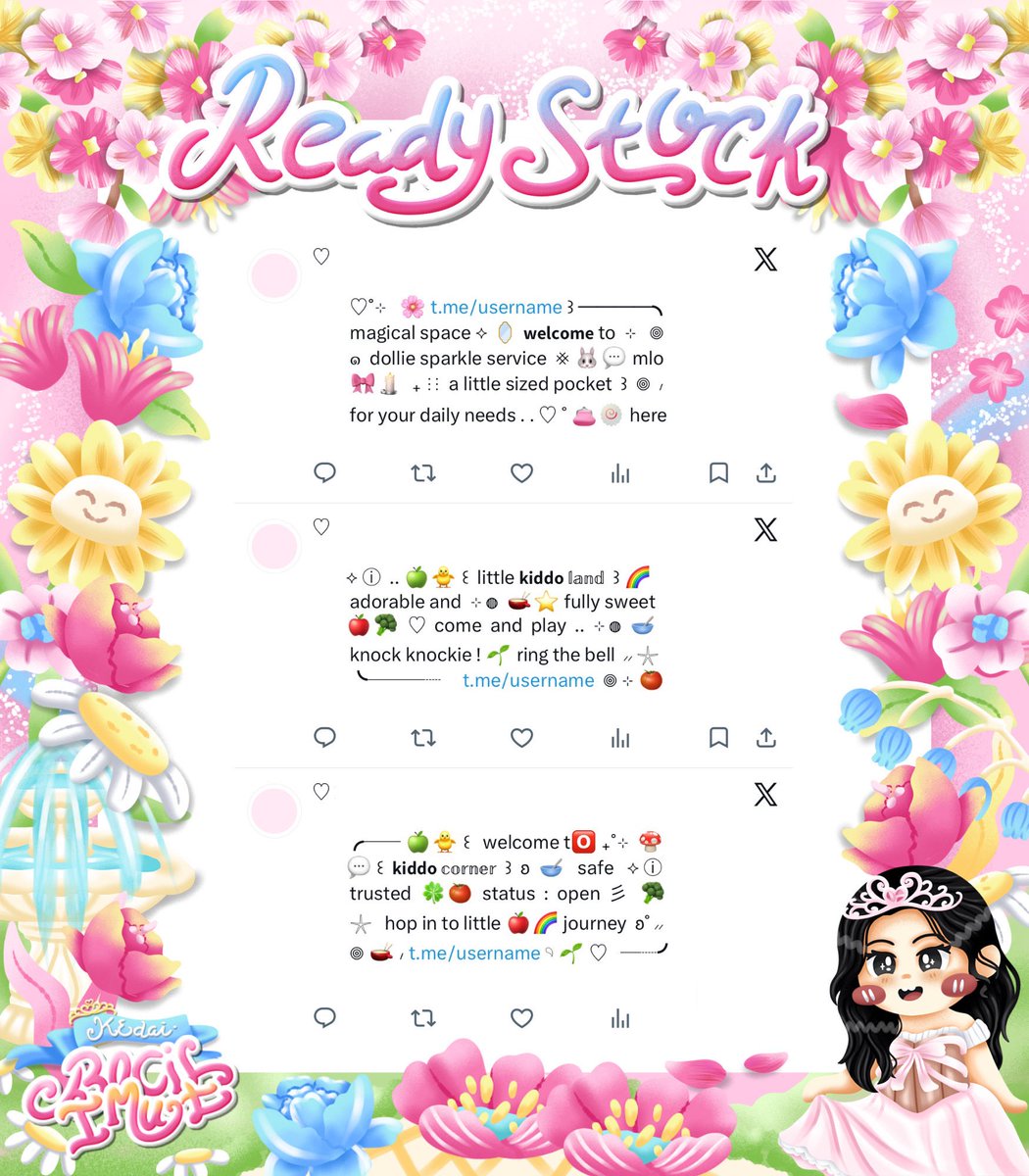 umbqi's tweet photo. ⠀
◎⠀..⠀🍰🎀  ꒰  help RT? thank you ꕤ 🐰 ˚

𓈄᳸   hew—o sobat imut 🍀🥣 ♡ 𓂋 kath bawain ready stock ☀️ ⊹  ✩ pinned wording 🌸 bisa dijemput dengan harga 6.000 ʚ  👛🍦  𓇼 ֯    dm for take  🍭 ⑅ grab yours 🥛 ♡ ！

⊹ 🌱🍮 . . #zonauang ♡
⠀ https://t.co/Brww7St9OJ