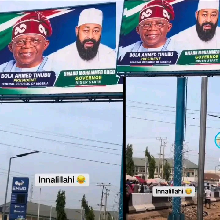 Barbed Wire Wraps Tinubu Billboards in Niger State