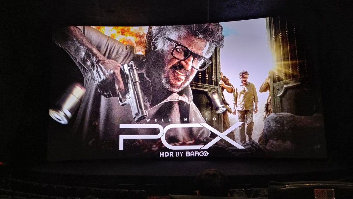 _ScreenObsessed's tweet photo. Round 2 of #Jailer2 in Telugu at #Prasads #PCXHDRbyBarco 😍🔥

Thanks to the folks who helped me decide 😄🙏🏻

While #PCX experience was huge this was spectacular👌🏻. This screen always brings a smile to my face. Get that premium feel here♥️.

#Rajinikanth https://t.co/8m604sZdNR