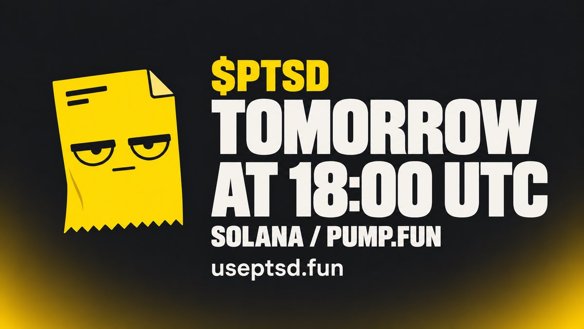 UsePtsd's tweet photo. Tomorrow, 18:00 UTC.
$PTSD launches on Solana via https://t.co/hrlCIHEVLr.

The mural is ready. Browse it before launch:
https://t.co/LFucdC6YPx https://t.co/hKph7FF3na