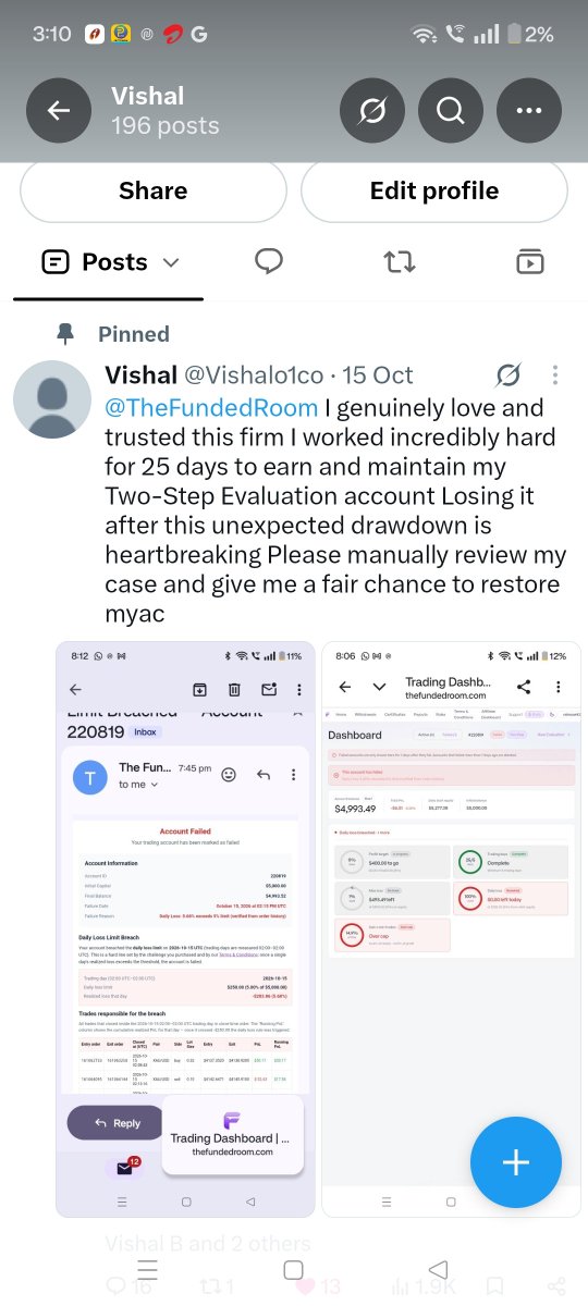 Vishalo1co's tweet photo. @saharsh98yz @thefundedroom @VishalTFR 🙈🤣 mera nahi re active kiye na reply diye kam se kam but stil love uh tfr 🎀 https://t.co/lXF77NCID7