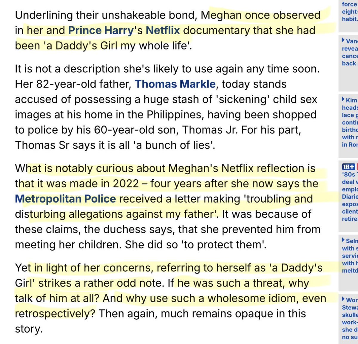 /4 There’s also this ; M chose to believe Snr’s ex wife (who’s dead now ...