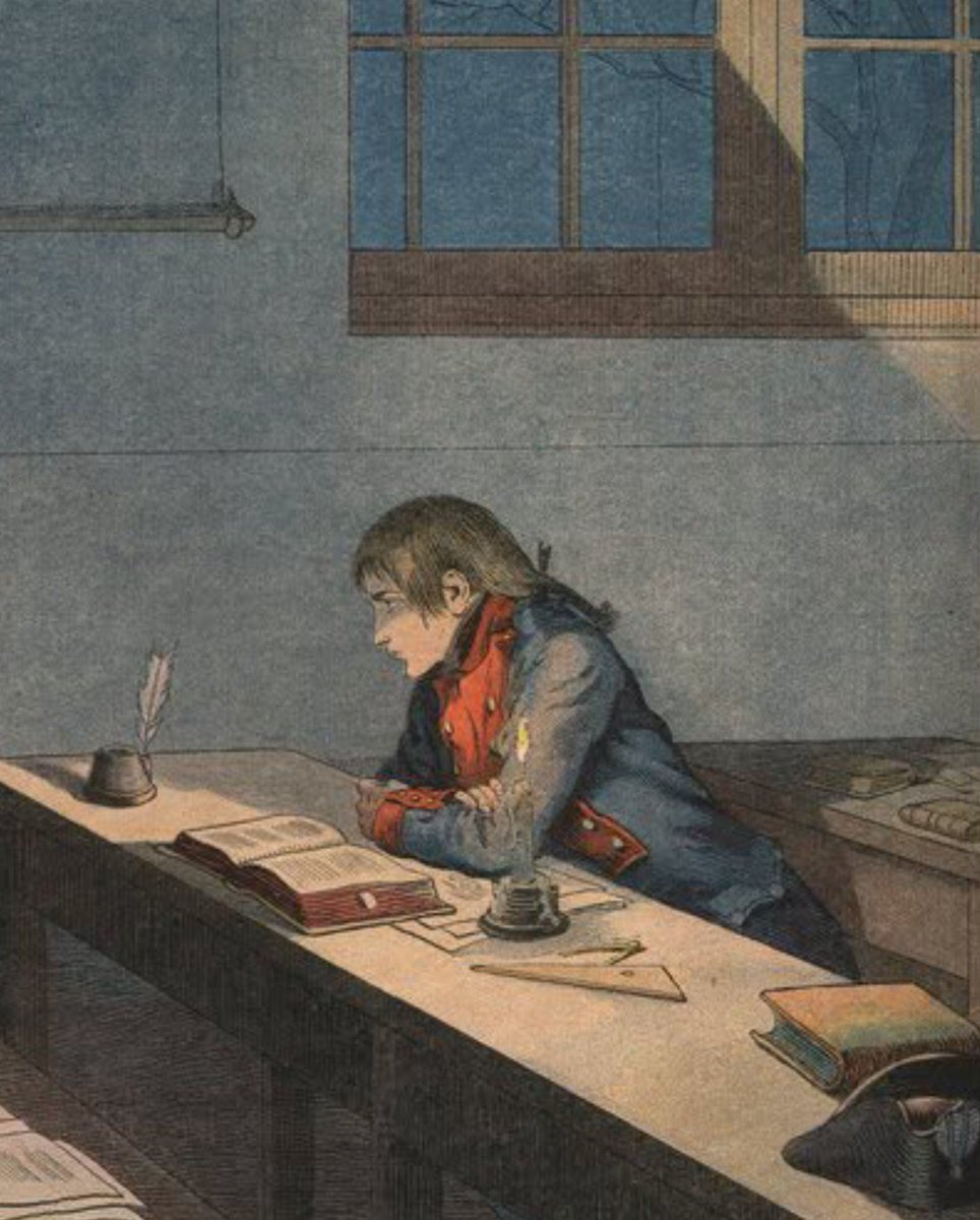 Napoleon_Chron's tweet photo. 1779 - 3 April

Napoleon said goodbye to his father and would not see him again for three years.

At Brienne he was among 110 pupils taught at the military academy administered by the Mimim order of Franciscan monks. Students slept on straw mattresses with a single blanket. https://t.co/tXTrRwyENC