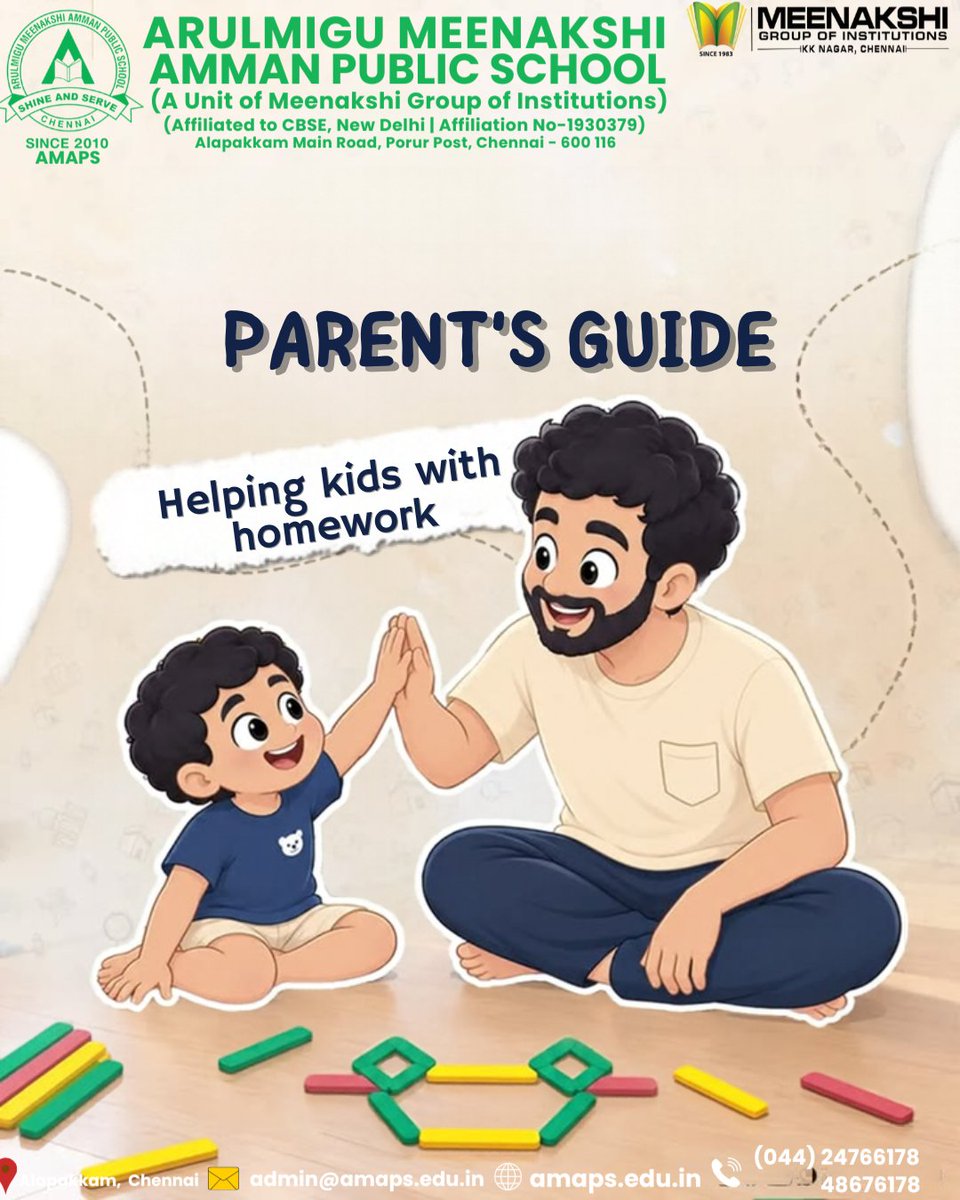 amaps_alapakkam's tweet photo. 📚💚 Little Support, Big Learning! 👨👦✨
💚 Guide with Patience. Encourage with Love. Celebrate Every Step!
🌐 https://t.co/dt7Slhflik
#amaps #parentingguide #homeworktips #parentalinvolvement #happylearning https://t.co/4v5jxCkhn2