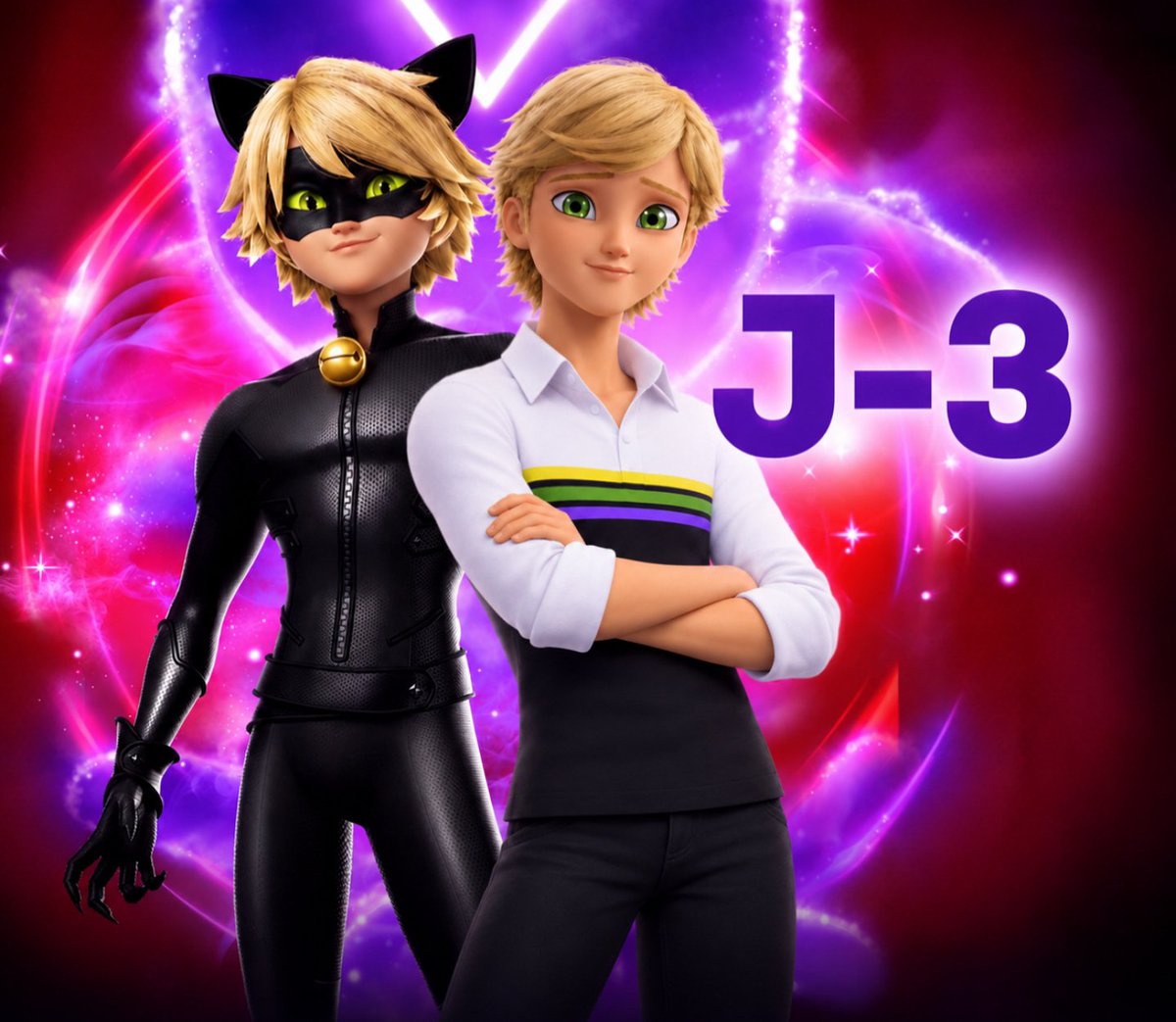 MLB_Shadybug1's tweet photo. 🚨🚨 BREAKING: A new poster for 3 days before  ‘MIRACULOUS SEASON 7’ has been revealed.

#MLBS7Spoilers #mlbtwt #mlbs7
#AdrienAgreste #Adrichat #mlb https://t.co/MHOxNoOenM