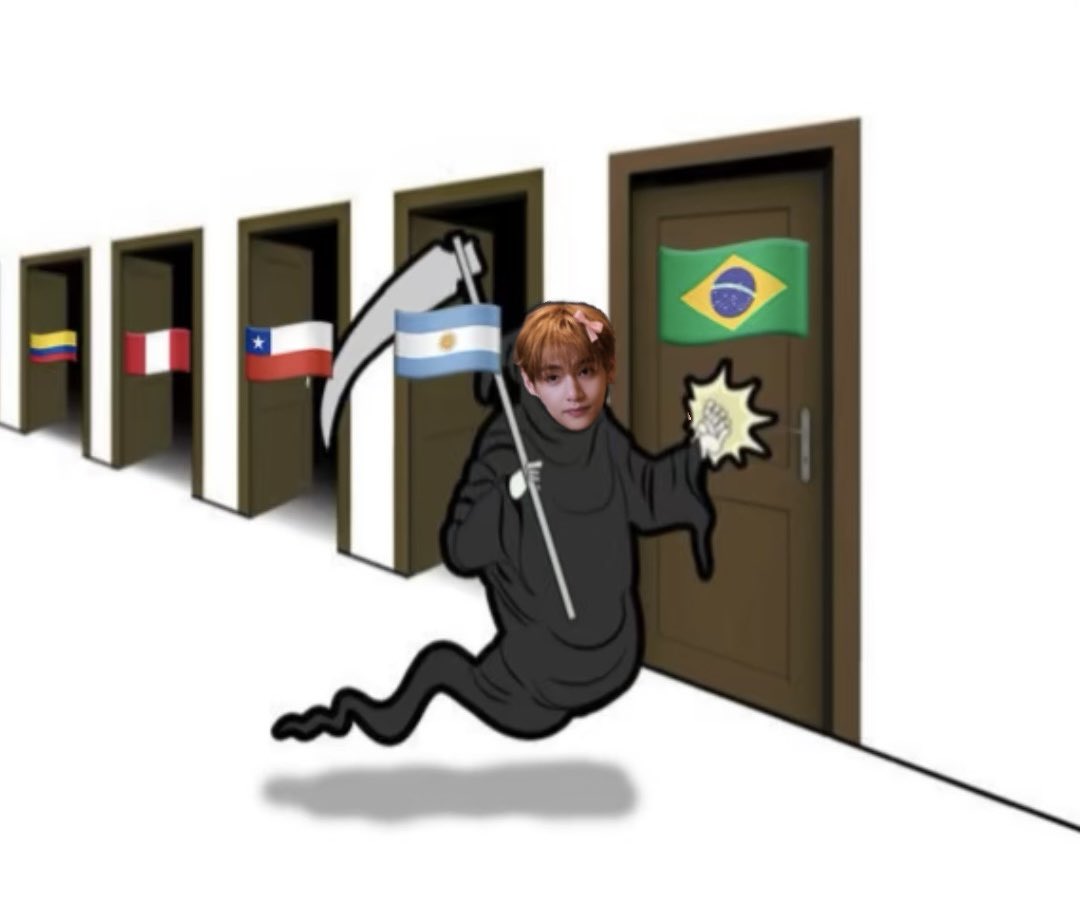 that_girl_heidV's tweet photo. Taehyung melting the hearts of everyone in every Latin American country he stops in. Brazil, get ready because you’re next : https://t.co/ZwnH8BGkaw