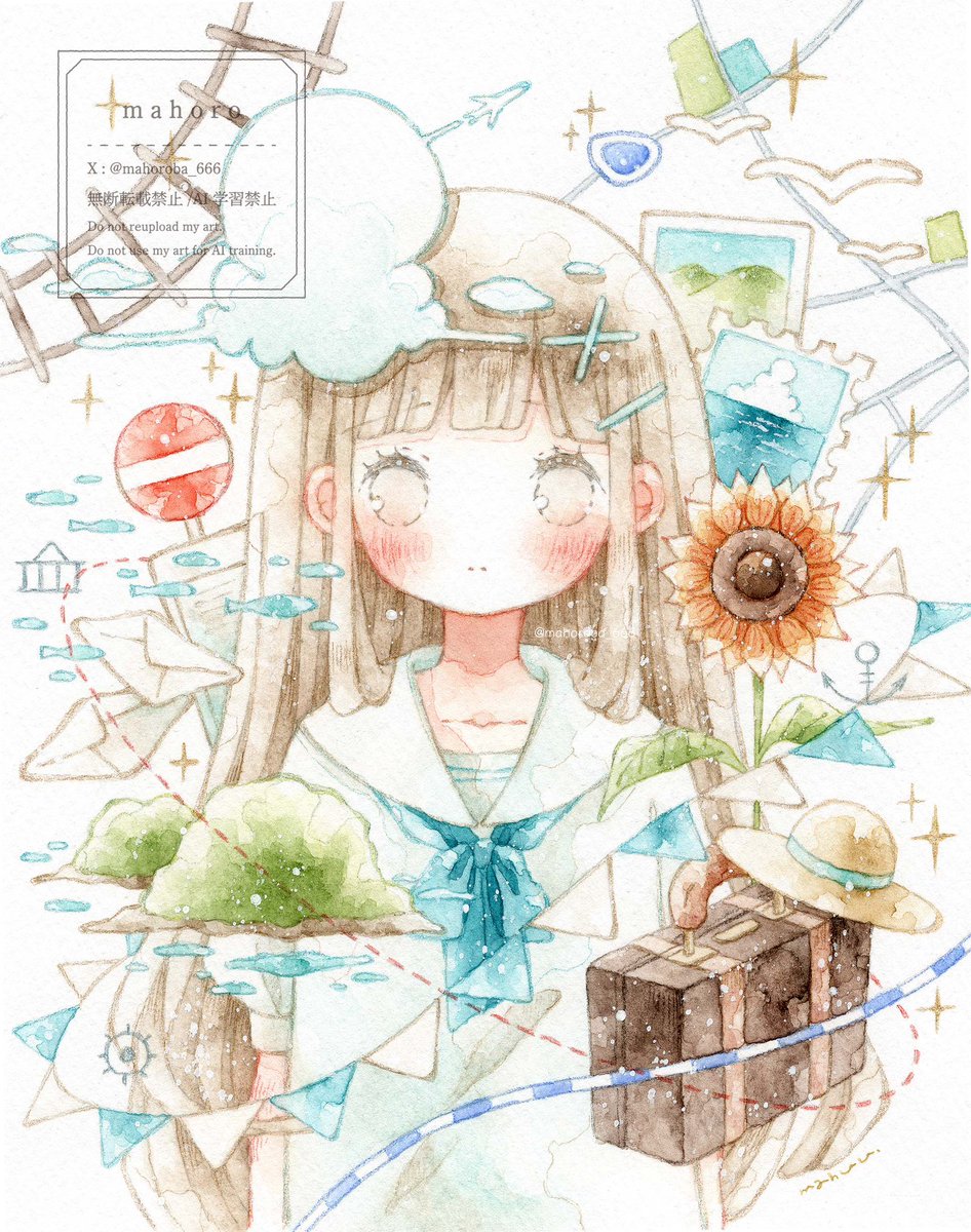 mahoroba_666's tweet photo. 「 Journey 」

#個展_水平線上彷徨 https://t.co/qYZr9vKP1i