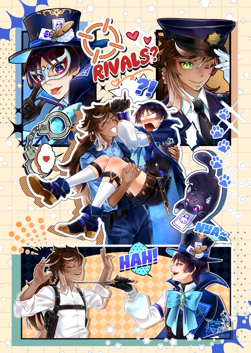 __megu00's tweet photo. I forgot to post this here, so yeyy finally a chance to post it and boost the zine post!! ^o^/ Here's my contribution to this #sethoscara zine <3 

Come grab the leftovers if you can and still haven't! <3 https://t.co/3NhrRskAI7