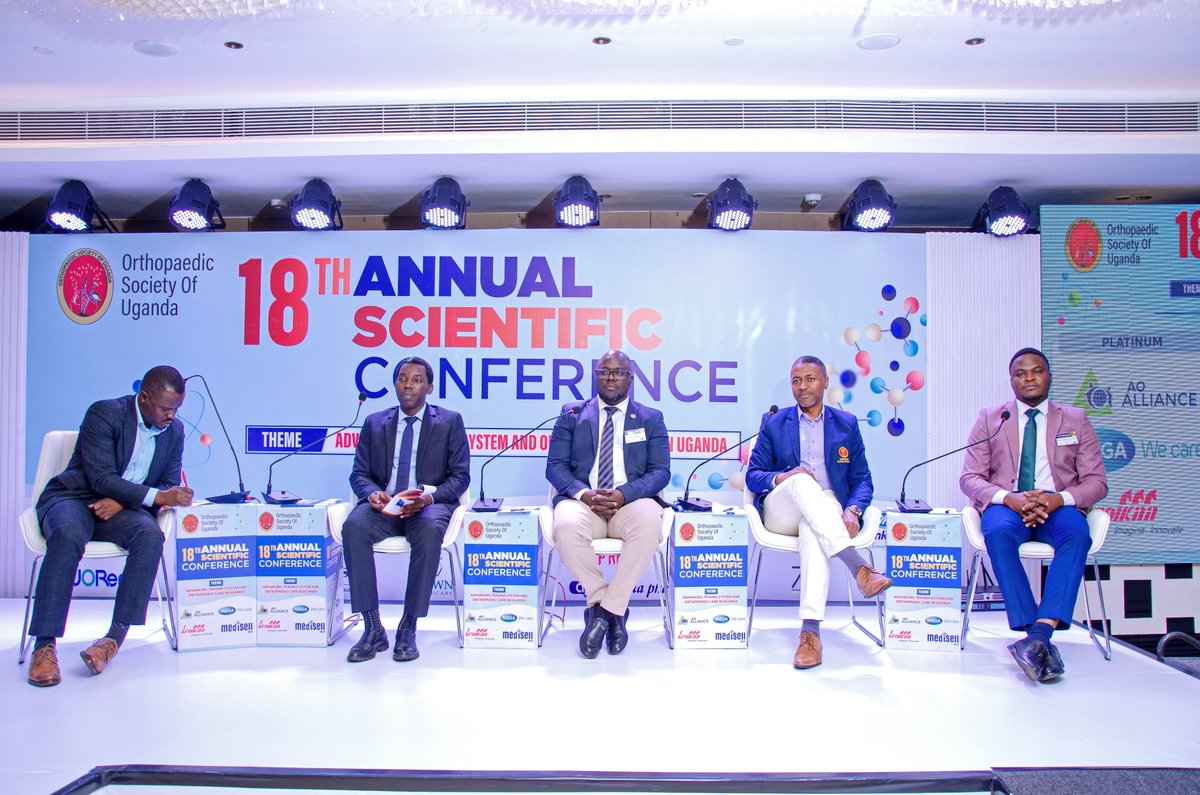 DerickKayondo's tweet photo. It was a great time at the @OrthoSocietyUg 18th Annual Scientific conference at Hotel Bamus Sarovar Portico yesterday. 
I talked about the invaluable role of Orthoplastic surgery in care for our patients. To seal it off, I made a case report presentation on one of the many patients we have restored hope and mobility for through Orthoplastics approach.
@BasicsofOF