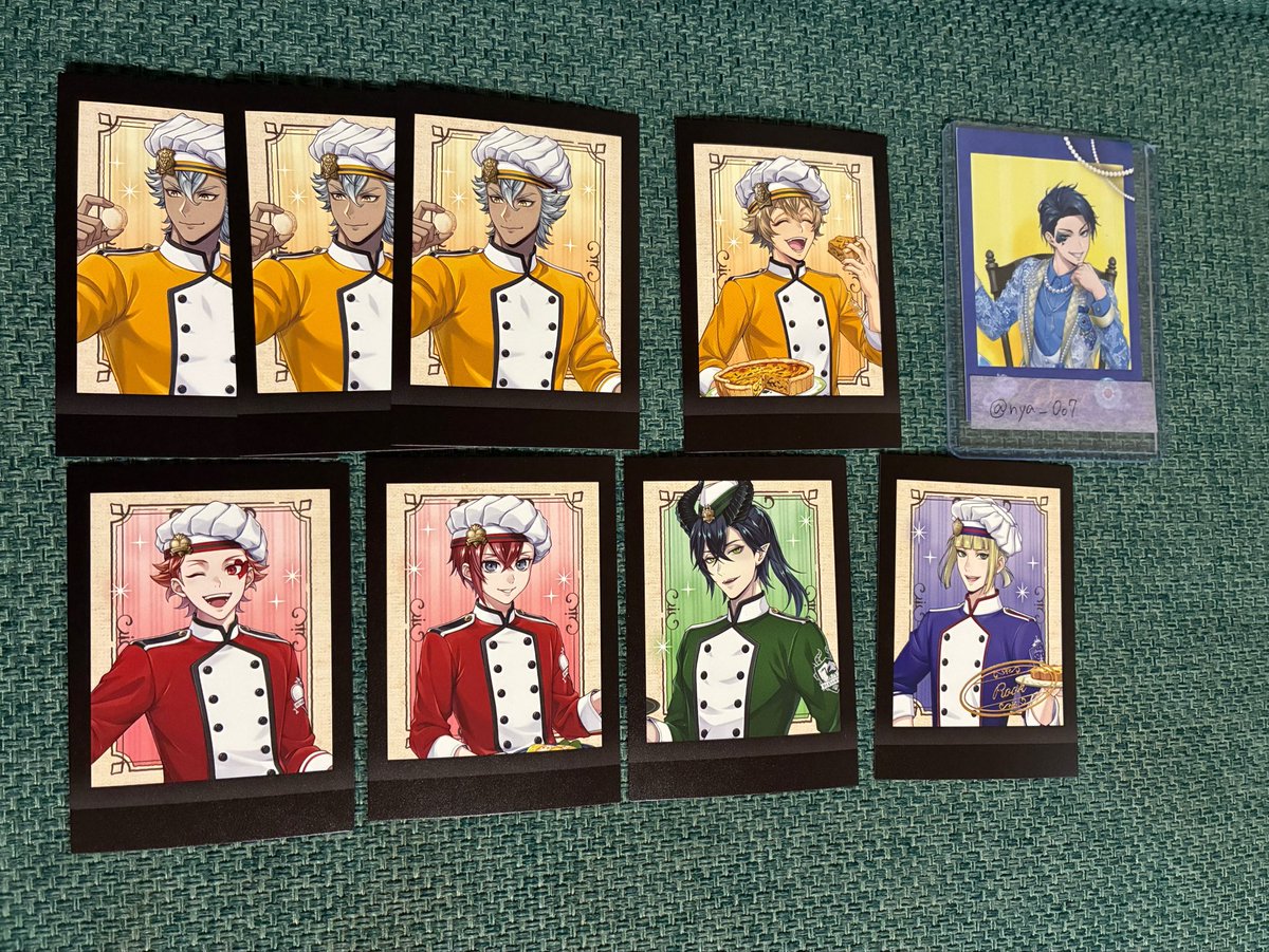 nya_0o7's tweet photo. 【交換・譲渡・買取 】ツイステ マスターシェフ ぱしゃこれ カード マルチマーカーコレクション アニメイト特典
譲:リドル、トレイ、ケイト、エース、ラギー、ジャック、アズール、ジェイド、フロイド、ルーク、マレウス

求:PayPayにて定価+送料or同異種デュース https://t.co/1jDrGQLVkp