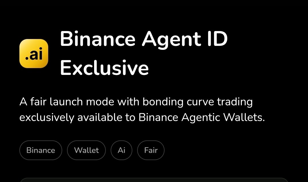 naxweb3's tweet photo. four meme is about to launch a new mode where only Binance Agentic Wallets can buy tokens

Not live yet, so wait for the official word from @fourdotmemezh https://t.co/oEtmuTCeBD