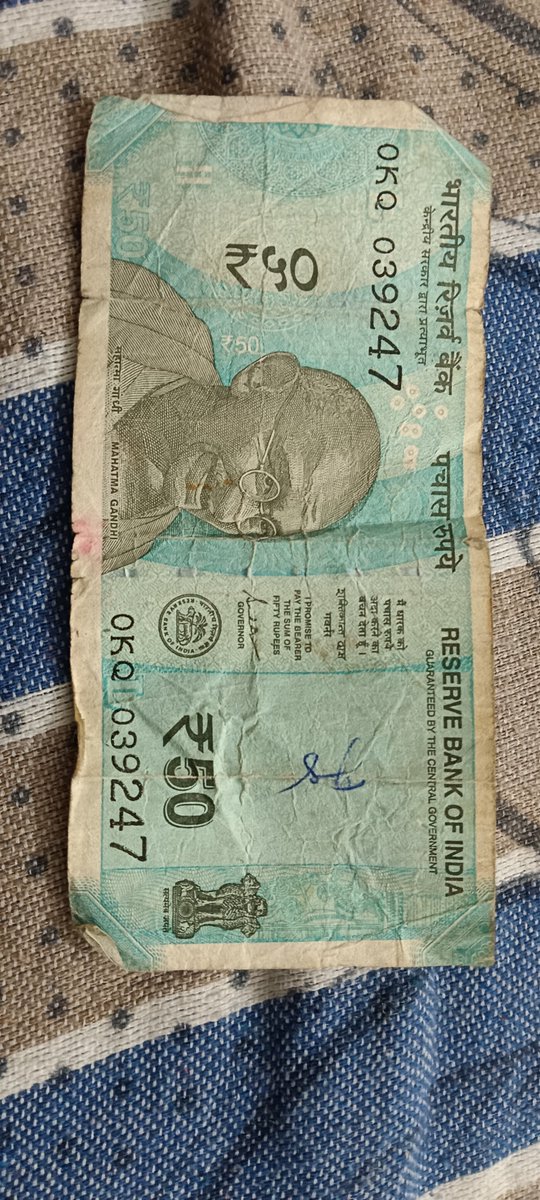 GUJJUINC's tweet photo. Today got fake 50 rupee note . https://t.co/N0401Pah7m