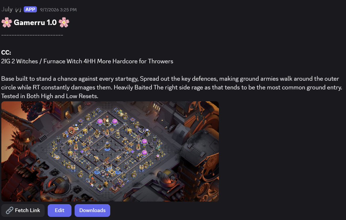 seventhmonth7's tweet photo. So Gamerru spends hours and hours testing a base and perfecting it only for GOLO to rip it off and slap his own name on it to resell with NO TWEAKS, and then when an ACTUAL builder, @Dima_CoC , Tweaks the base properly, GOLO is gonna steal that too and ONCE AGAIN steal the credit and call it his base.

Extremely disappointed at the pros for apparently falsely advertising for this dirty resell server (which is 100x worse than leaking) while they don't even use the bases. (Cause they're old bases)

And now we hear that GOLO is planning to sell his sub for $40 dollars? That's more than our sub which provides actual built bases. The services like his that print bases are like 2 dollars a month. Don't fall for the scam.

Hilarious that MAD and GOLO are trying to fund their leaderboards by stealing others work and scamming players using false testimonies and selling 2 month old bases for more than they were when they were fresh.