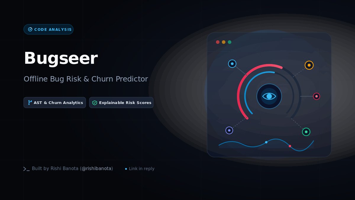 CoderRishi's tweet photo. Nobody ever talks about code churn.

Files edited 18 times in 48 hours right before a release carry 10x more bugs than untouched legacy modules.

Bugseer calculates risk scores straight from your git history before you merge.
(Link in reply 👇) https://t.co/M5YVX5G2RZ