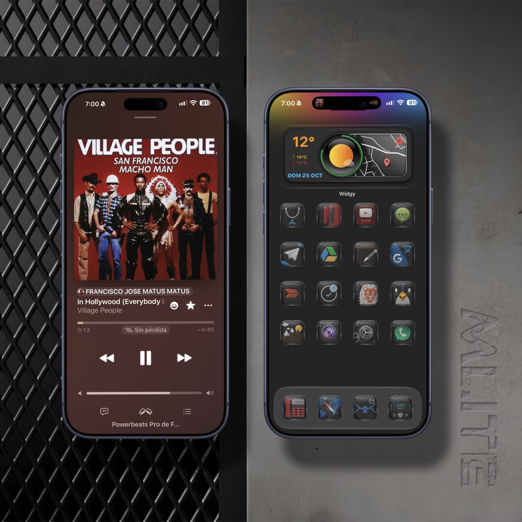 matuspalma's tweet photo. Stay good! 🙋🏽‍♂️🤛🏽📱 17 Pro Max 🕺🏽 mLite, ShowAE,ShowCuts, and Mockup 😍🔥 by @SeanKly — no jailbreak required. Stunning "Dak Abyss" icons 😍🔥 by @Coccco28 wallpaper by SWA,and a beautiful widget 🔥😍 by my esteemed friend @TeboulDavid1 @UtdAll @thgr34td4n3 @Leonel182520 @jorch_td https://t.co/gEdnbzJqAX