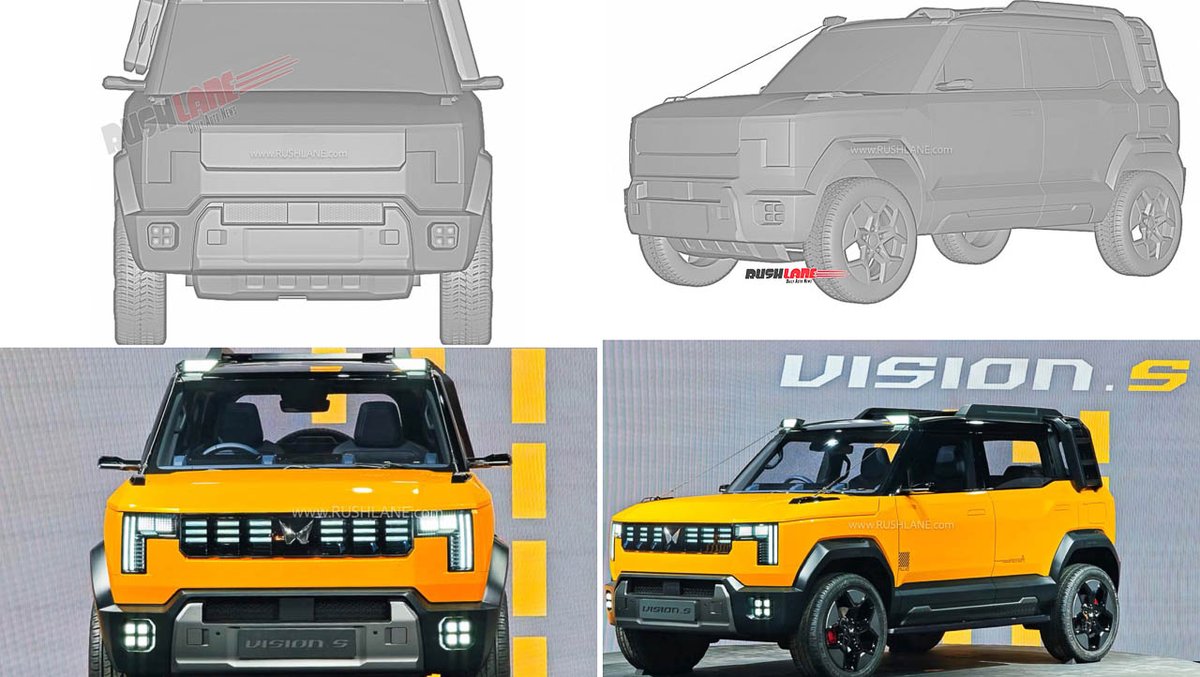 rushlane's tweet photo. Mahindra Vision S Design Patented – New SUV Launch Likely In 2027

Read more at...  https://t.co/J8VGo4gM2T . https://t.co/Z84WB0zYR9
