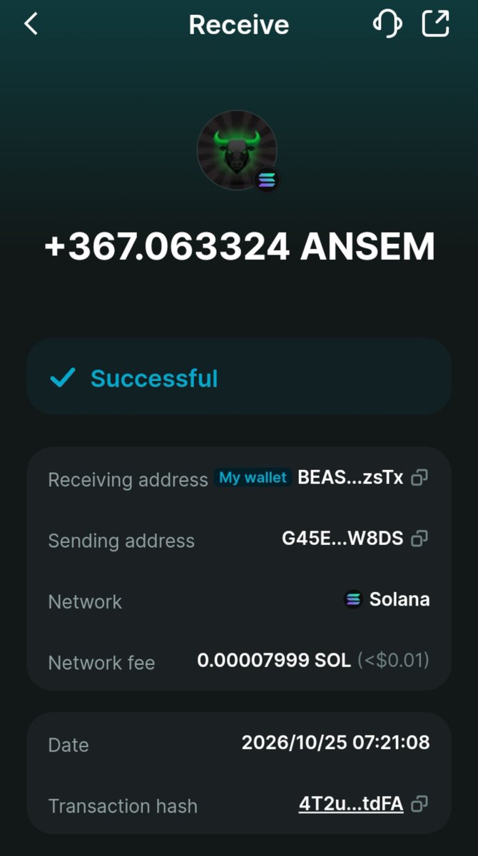 JFESarki's tweet photo. Big thanks to @AnsemVerseio for the $25 giveaway🙏

Just received my reward, and I truly appreciate the opportunity, much love to the team 🫶

More wins and more growth ahead 🚀 $ANSEM https://t.co/ZOc2CLfHKp
