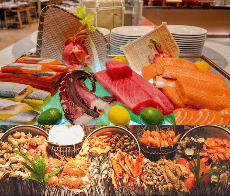 z5rpt's tweet photo. [放食食] ランチバイキング最高！色んな料理をお腹いっぱい食べられる至福の時間だ， https://t.co/XdX7RQ3Uyc