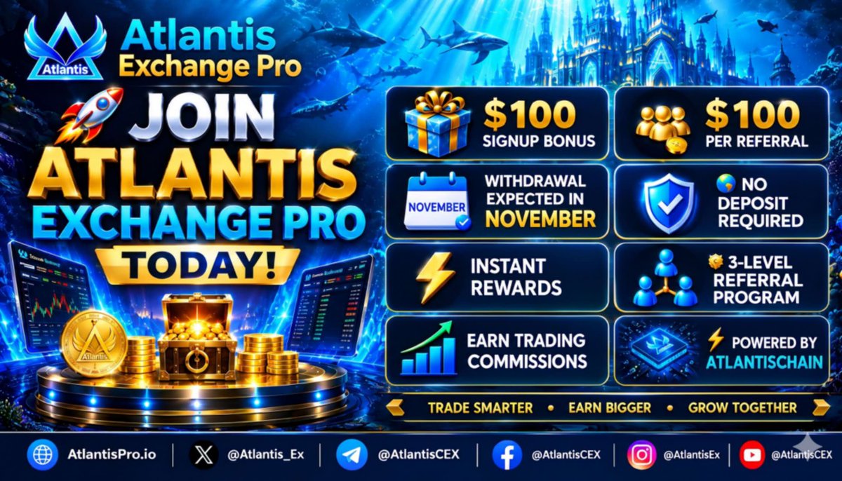 Atlantis_Ex's tweet photo. 📣 BREAKING: Yun Nuonuo the Sword Sect Master (NUONUO) Makes a Powerful Trading Debut WITH Presale Participants' Return on Investment (ROI) of 4,180+ Times! 🇺🇸🌎🔥🚀

Since trading started on Atlantis Exchange Pro on the morning of October 24, 2026 (UTC), AtlantisChain-based Yun Nuonuo the Sword Sect Master (NUONUO) has attracted significant trading activity!

        💥 Trading Highlights

📊 24-Hour Trading Volume: $63,712,531 USDA

🏆 Highest Price: $3,888.00 (USDA) — 7,776,000,000 times its Presale price.

💹 Current Price: $0.0020 (USDA) — 4,180 times its Presale price.

        💥 Key Notes

1⃣  The current price is 4,180 times NUONUO's presale price of $0.0000005. This means that, at the current price, all presale participants’ original investments are now worth at least 4,180 times their original value.

2⃣  Trading of NUONUO is underway 24/7, and NUONUO is making its mark THROUGH Atlantis Exchange Pro!

3⃣  From a 6-year-old Sect Master of the Tianyun Sword Sect in ancient China to a new chapter on AtlantisChain, NUONUO brings its unique, meme-inspired identity to the Web3 world.

        💥 ACT NOW

🔐 Safety First + Profit First! 💰

👏 The US-based Atlantis Exchange Pro offers UNIQUE registration bonuses ($100), referral bonuses ($100 per valid referral), and trading rewards (up to 50% of shared trading fees) for ALL active traders in the Web3 space worldwide.

👉 To trade NUONUO NOW on Atlantis Exchange Pro, visit: https://t.co/vAJvvGYQL0

👉 Act NOW. Don't miss out.

atlantis-coin-2:native  

#1000X
#NUONUO
#SwordSectMaster
#SectMaster
#云糯糯
#天云剑宗
#宗主
#御剑天下
#AtlantisChain
#ATC20token
#AtlantisEcosystem
#AtlantisKingdom
#AtlantisCoin
#ATC
#Stablecoin
#UtilityCoin
#SecuritiesCoin
#RWAcoin
#Memecoin
#CryptoCommunity
#Blockchain
#Crypto
#Web3
#AI