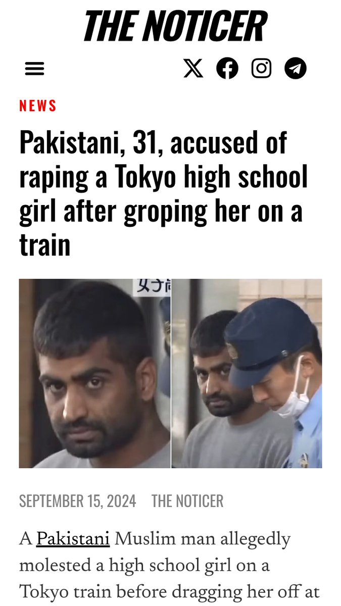 Pakirapi3t's tweet photo. @hayasaka_aryan Not to mention the fact that the majority of convicted pedophiles in Japan are literally Muslim immigrants... https://t.co/kFJ9gutlnY