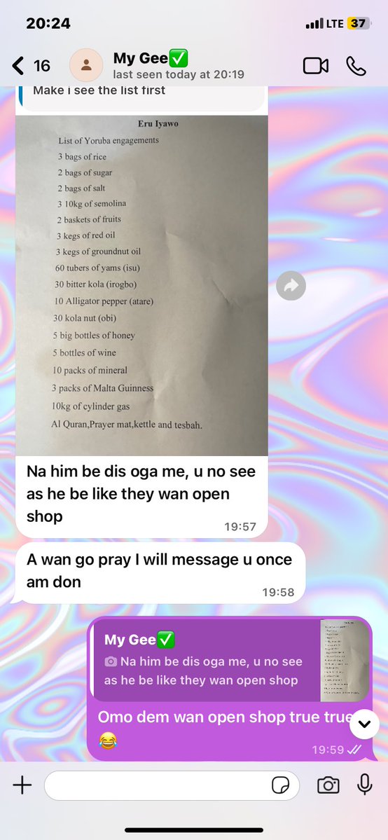 thekajomarin01's tweet photo. The dowry list they gave my friend they want to use him to open shop😂😂😂 https://t.co/f5ZHuLlDBX