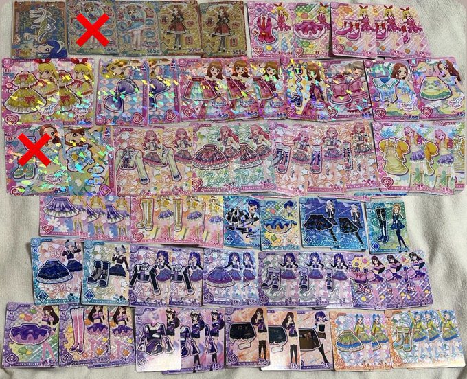 na_____166's tweet photo. アイカツ アンコール カード アイカツ  交換

譲︰画像1枚目 ❌以外
求：画像２、3枚目 グレー部分 💕優先

コンプ目的です。
比率違い〇 
都内、埼玉手渡し>郵送

お気軽にDM又はリプにてご連絡よろしくお願い致します。
#アイカツアンコール  #アイカツ交換
#アイカツカード #アイカツカード買取 https://t.co/Nl5JncvqId