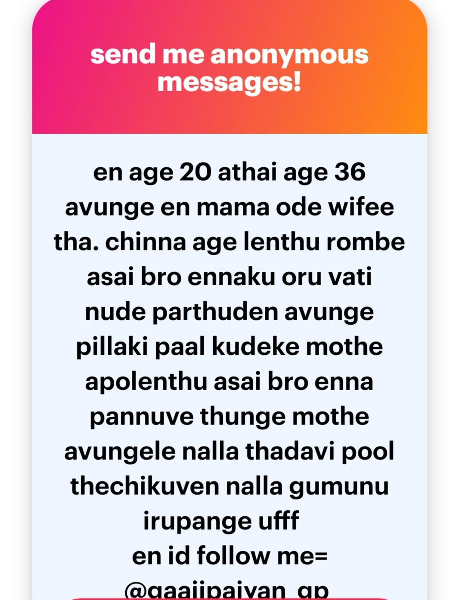 DarkAsai00's tweet photo. Ellarukum vtla yarachum oruthii mela asai irukum enjoy dude 😎🔥 pathu kai adii Mudinja try panni okka paru da 😋💦🤞🏻🍌💦🥵 

Ngl link-https://t.co/mWQfblKGVw
Telegram id- https://t.co/tZ6IEleOHY https://t.co/amrGf1M4nX
