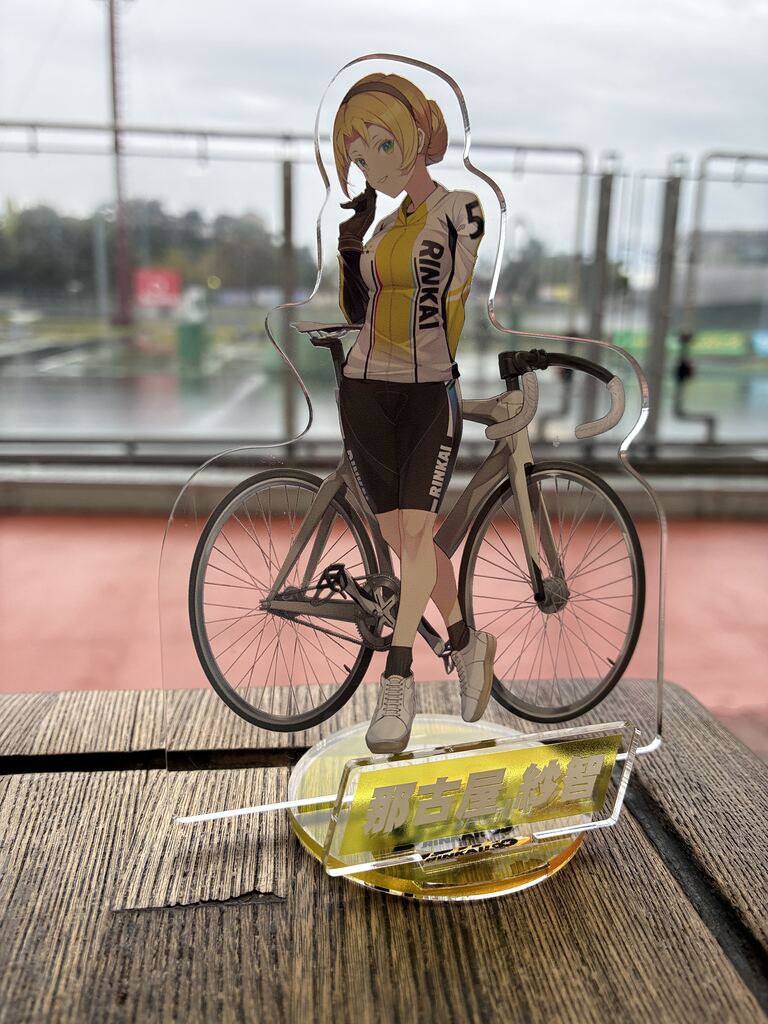 charilotoN's tweet photo. 皆様、#リンカイPJ グッズ絶賛発売中です！
ランダムアクリルキーホルダーVol.1残り3個です！
SNSフォローイベントもやっておりますので、
ぜひ #名古屋競輪場 へ遊びにきてください。
足元の悪い中かとは思いますが、お気をつけてお越しください！ お待ちしております！！
#那古屋紗智 https://t.co/DETMCajey9