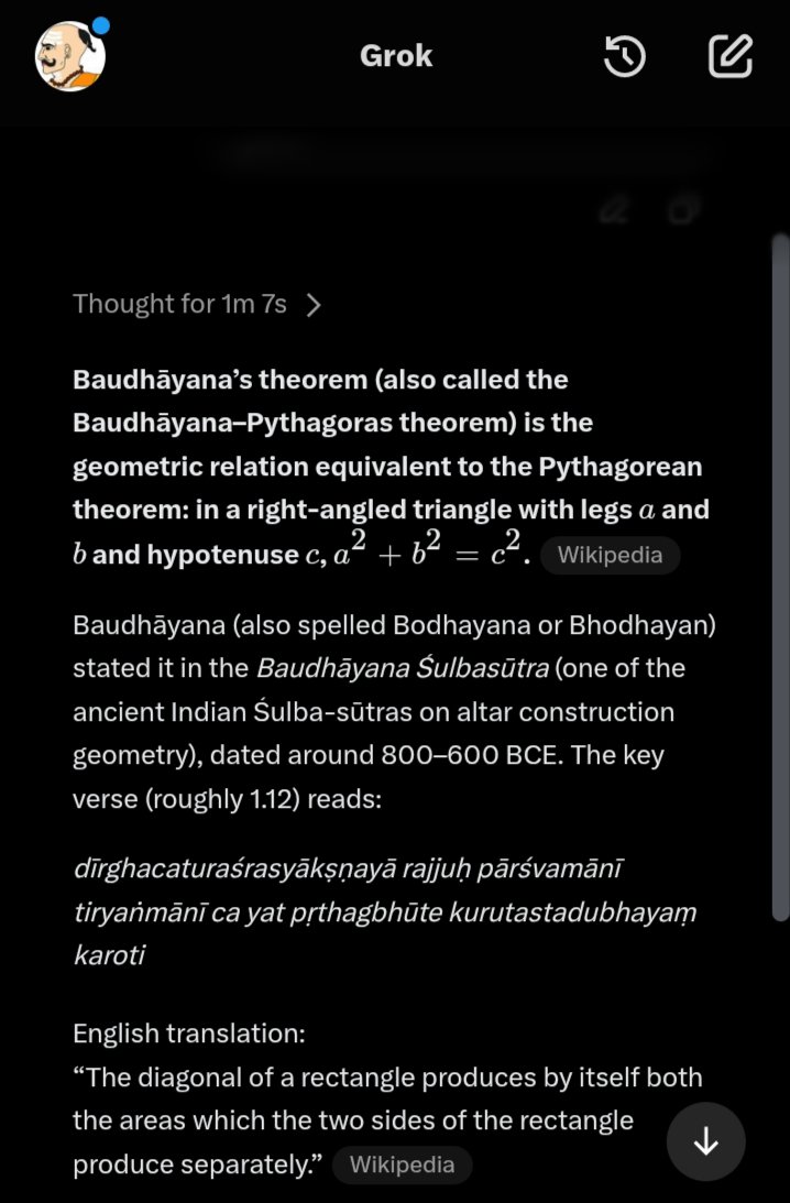HitlerRapesMAGA's tweet photo. Happy Baudhayana theorem day❤

It was never pythogoras theorem.

How the West rebrands everything as theirs 👍 https://t.co/Jpz8hTJxDM