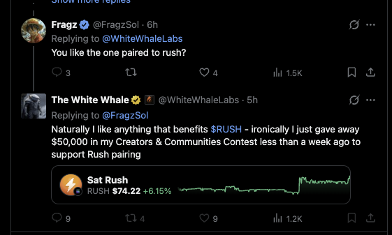 stellarbased's tweet photo. $WhiteWhale 
27GPe4GYJJpGNVqgyJgfZB2GZvqwk9LEK6FnCoiYSTNK

Paired to rush + 25% sent to treasury. 

Makes most sense.
https://t.co/2EEeWBYwuu

etc etc. https://t.co/bFTYP4zwPw