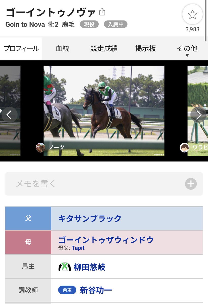 brian3c15's tweet photo. ちなみにゴーイントゥスカイには1歳下の妹がいますが、その馬主を見てみましょう https://t.co/EUTQvEbGU3